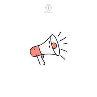 Megaphone Icon theme symbol illustration isolated on white background vector