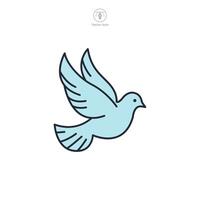 Dove Icon theme symbol illustration isolated on white background vector