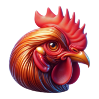 Rooster With A Leather Collar png