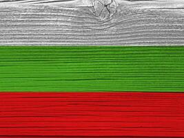 Bulgarian flag with texture photo