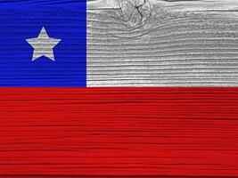 Chile bandera con textura foto