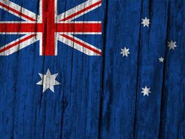 Australian flag with texture photo