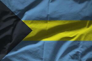 Bahamas flag with texture photo