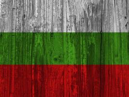 Bulgarian flag with texture photo