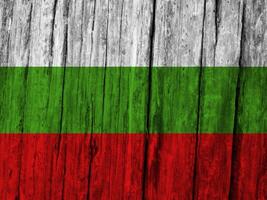 Bulgarian flag with texture photo