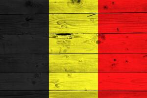 Belgium flag with texture photo