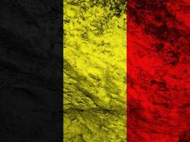 Belgium flag with texture photo