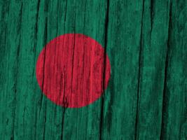 Bangladeshi flag with texture photo