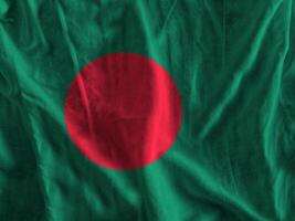 Bangladeshi flag with texture photo