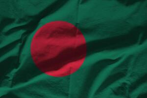 Bangladeshi flag with texture photo