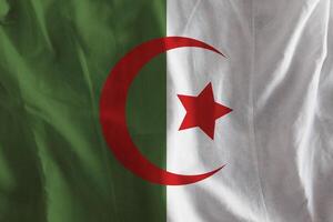 Algeria flag with texture photo