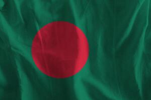 Bangladeshi flag with texture photo