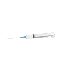 3d realistisch spuit. coronavirus vaccin, injecties, hyaluronzuur zuur detailopname geïsoleerd. drug ampul ontwerp sjabloon, model. vaccinatie concept. png