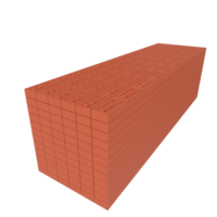 A Bunche of 3d bricks rendering, construction house building element png