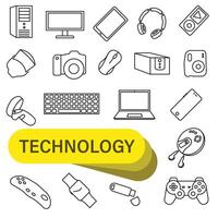 Modern line icons isolated on white background. vector