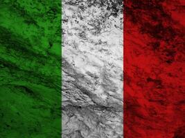 Italy flag with texture photo