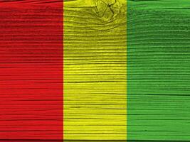 Guinea flag with texture photo