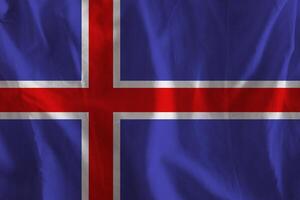 Islandia bandera con textura foto