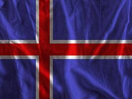 Islandia bandera con textura foto