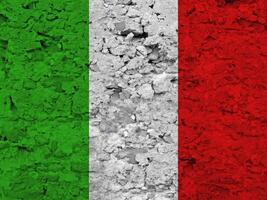 Italia bandera con textura foto