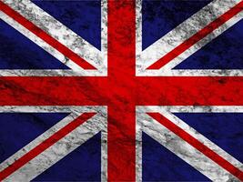 Great britain flag with texture photo