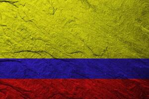 Colombia flag with texture photo