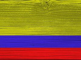 Colombia flag with texture photo