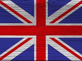 Great britain flag with texture photo