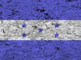 Honduras flag with texture photo