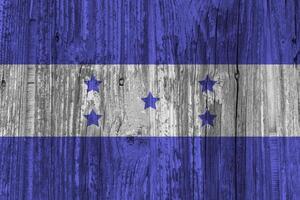 Honduras flag with texture photo