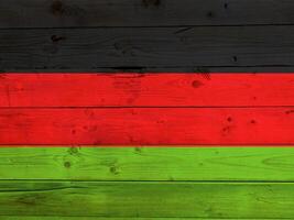 Malawi flag with texture photo