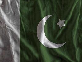 Pakistán bandera con textura foto