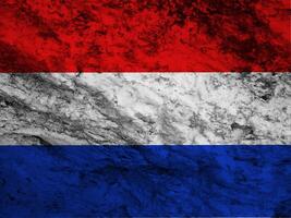 Holanda bandera con textura foto