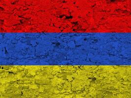 Armenia flag with texture photo