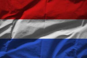 Luxembourg flag with texture photo