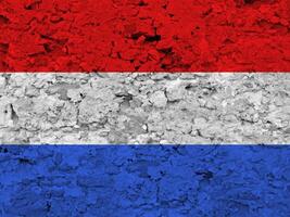 Luxemburgo bandera con textura foto
