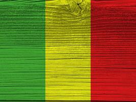 Mali flag with texture photo