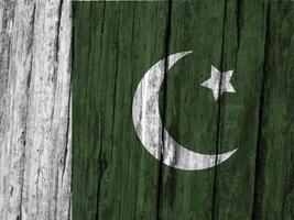Pakistán bandera con textura foto