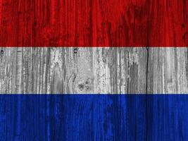 Holanda bandera con textura foto