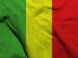 Mali flag with texture photo