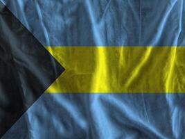 Bahamas flag with texture photo