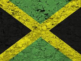 Jamaican flag with texture photo
