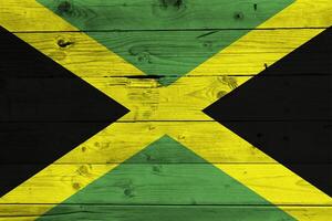 Jamaican flag with texture photo