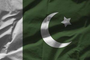 Pakistán bandera con textura foto