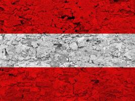 Austrian flag with texture photo