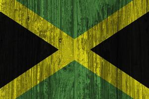 Jamaican flag with texture photo