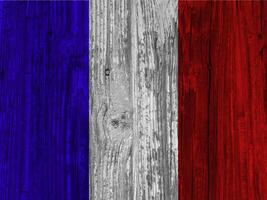 France flag with texture photo