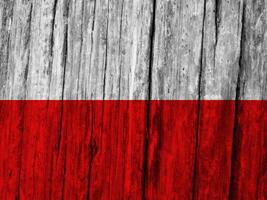 Poland flag with texture photo