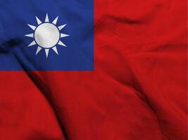 Taiwan flag texture photo