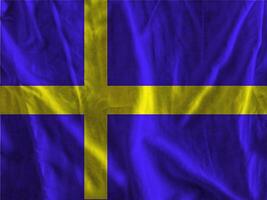 Sweden flag with texture photo